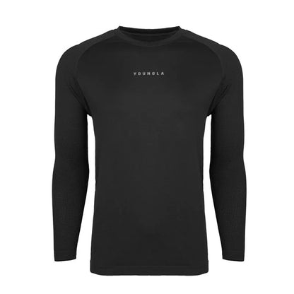 Men's Athletic Long Sleeve T-Shirt - Moisture Wicking