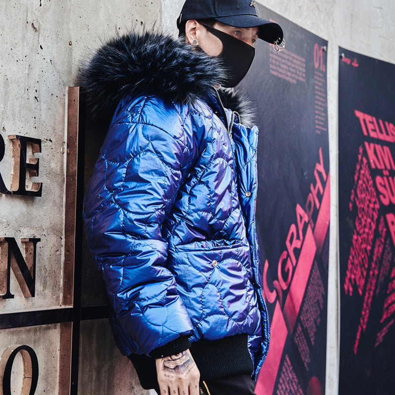 Men's Winter Thickened Casual Cotton Jacket with Hood