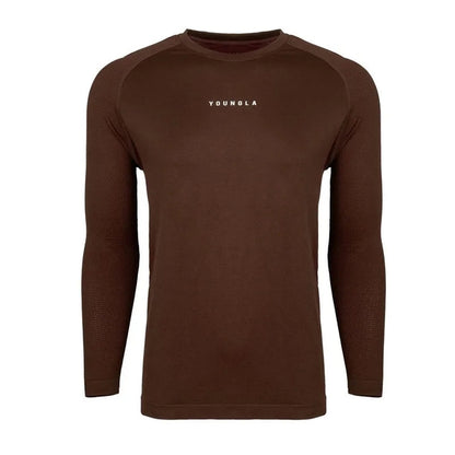Men's Athletic Long Sleeve T-Shirt - Moisture Wicking