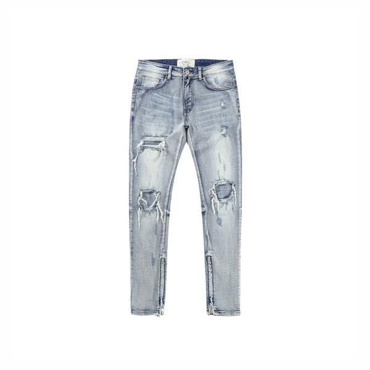 Casual Distressed Denim Jeans