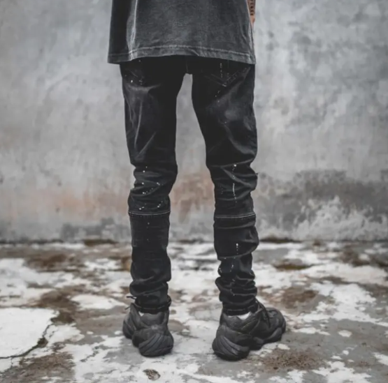 Chic Low-Knee Slim Pants