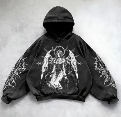Urban Y2G Hoodie with Bold Prints