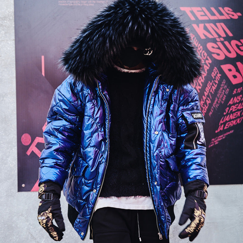 Men's Winter Thickened Casual Cotton Jacket with Hood