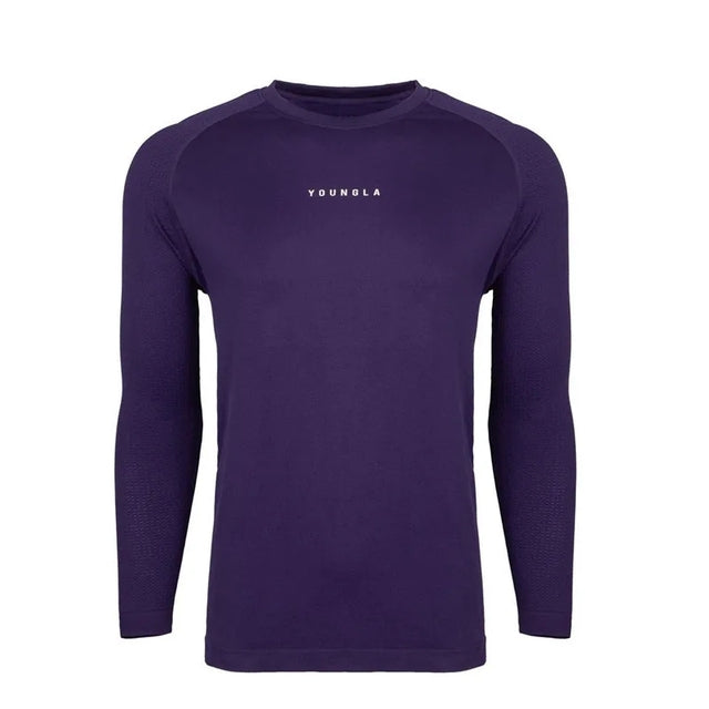Men's Athletic Long Sleeve T-Shirt - Moisture Wicking