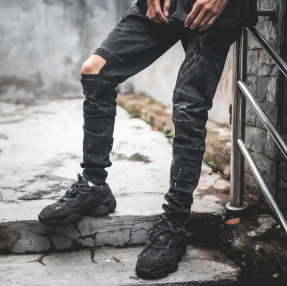 Chic Low-Knee Slim Pants