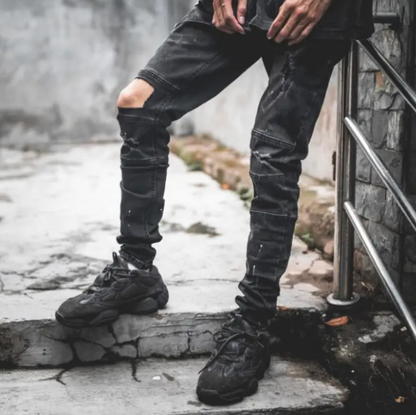 Chic Low-Knee Slim Pants