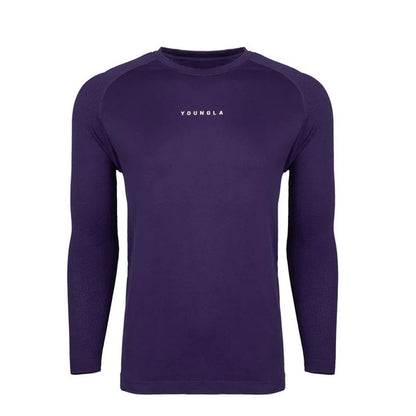Men's Athletic Long Sleeve T-Shirt - Moisture Wicking