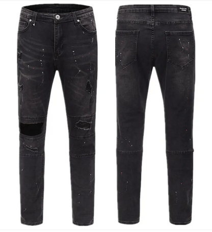Chic Low-Knee Slim Pants
