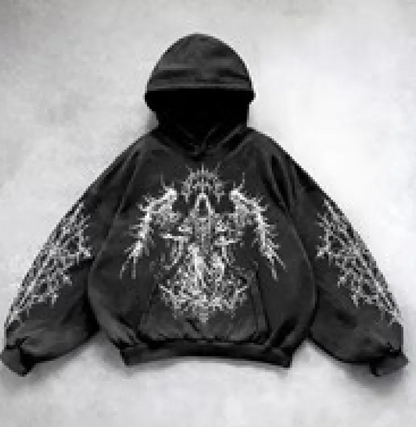 Urban Y2G Hoodie with Bold Prints